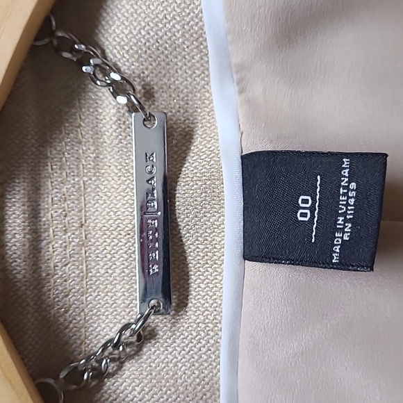 WHBM Military Style Beige Jacket. Size 00 - Picture 3 of 9